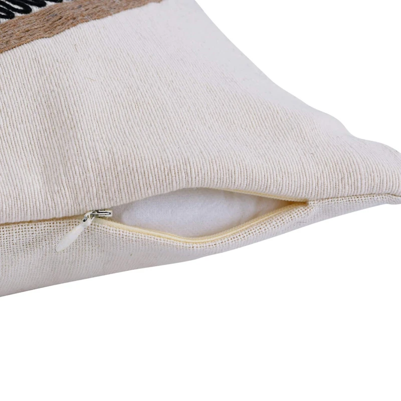 Hello Honey® Rustic Boho Sunrise Cotton & Linen Lumbar Pillow