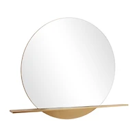 Gold Metal Glam Wall Mirror, 44" x 4" x 36"