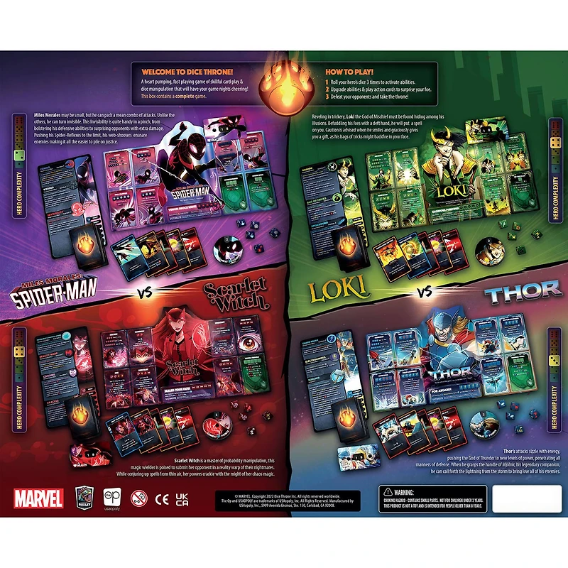 USAopoly™ Marvel Dice Throne 4-Hero Box
