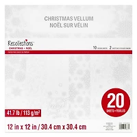 12" x 12" White Christmas Vellum Paper Pad, 20 Sheets by Recollections™