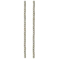 Silver Plated Smooth Rondelle Beads, 4mm by Bead Landing™