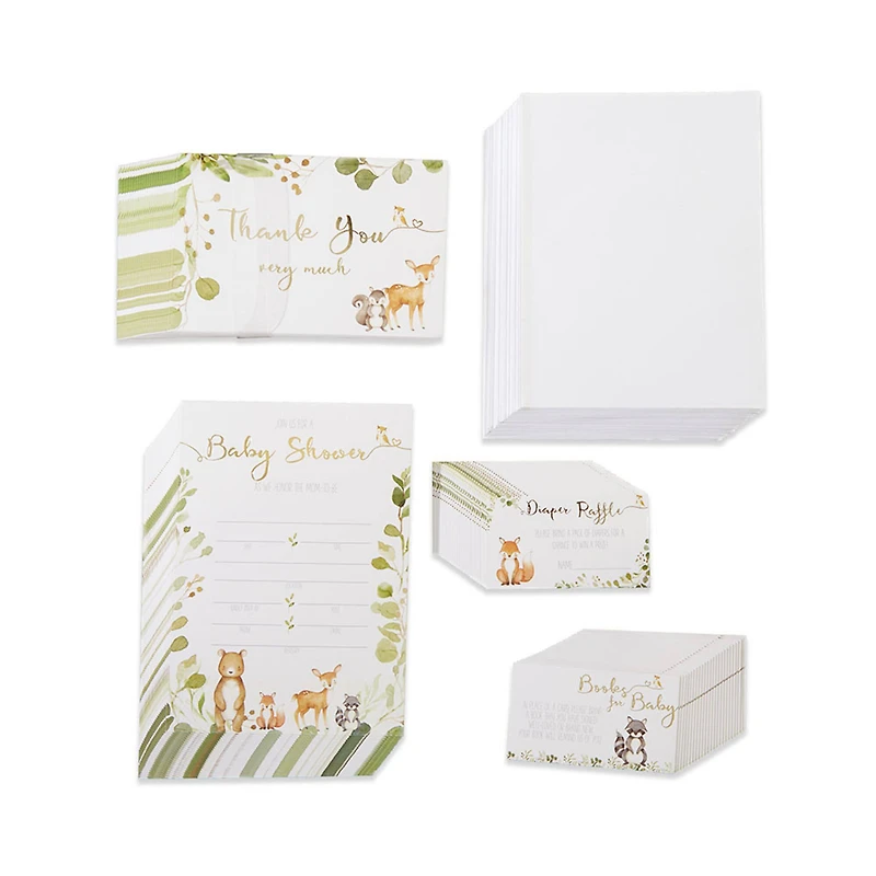 Kate Aspen® Woodland Baby Shower Invitation & Thank You Card Bundle