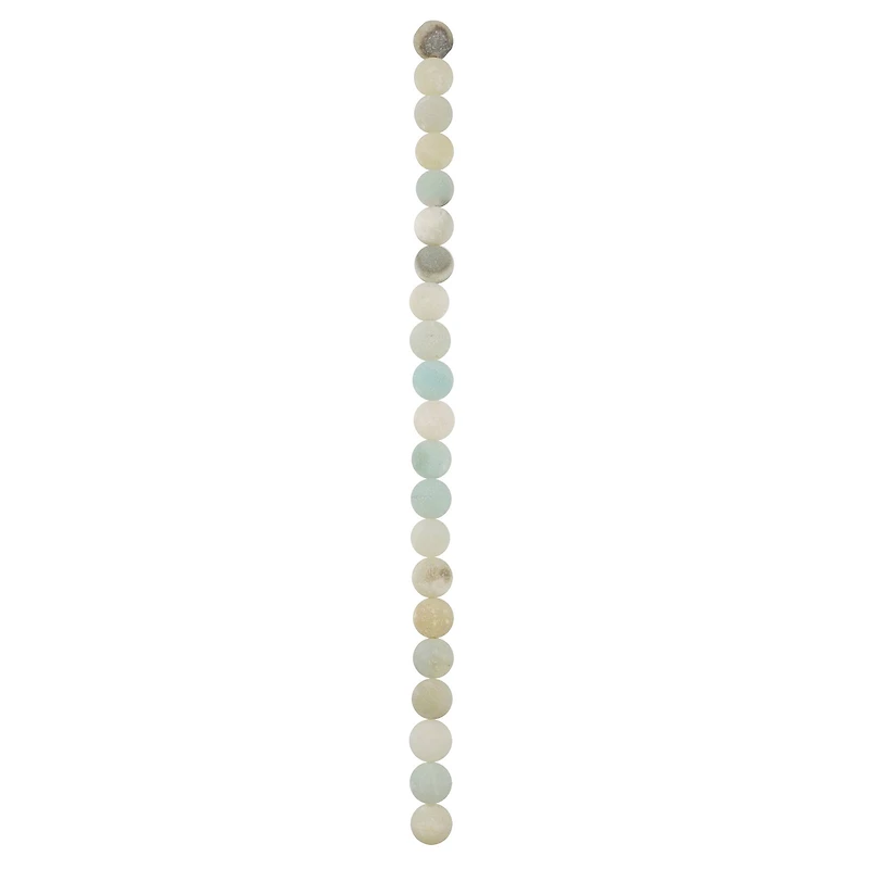 Matte Amazonite Round Beads by Bead Landing