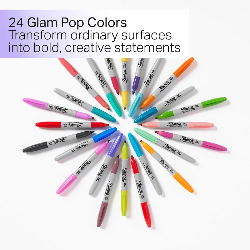 Sharpie® Glam Pop Fine Point Permanent Markers
