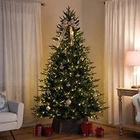 6.5ft. Pre-Lit Real Touch™ Shenandoah Pine Artificial Christmas Tree with Pinecones, Warm White LED Lights