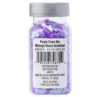 Purple Mixed Shape Tinsel Specialty Polyester Glitter by Recollections™