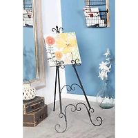 49'' Black Iron Traditional Easel