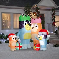 6ft. Airblown® Inflatable Christmas Bluey & Family Scene
