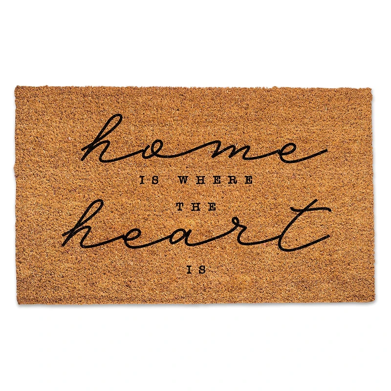 Home Is Where The Heart Is 30" x 18" Door Mat