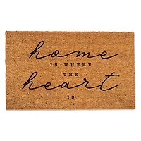 Home Is Where The Heart Is 30" x 18" Door Mat