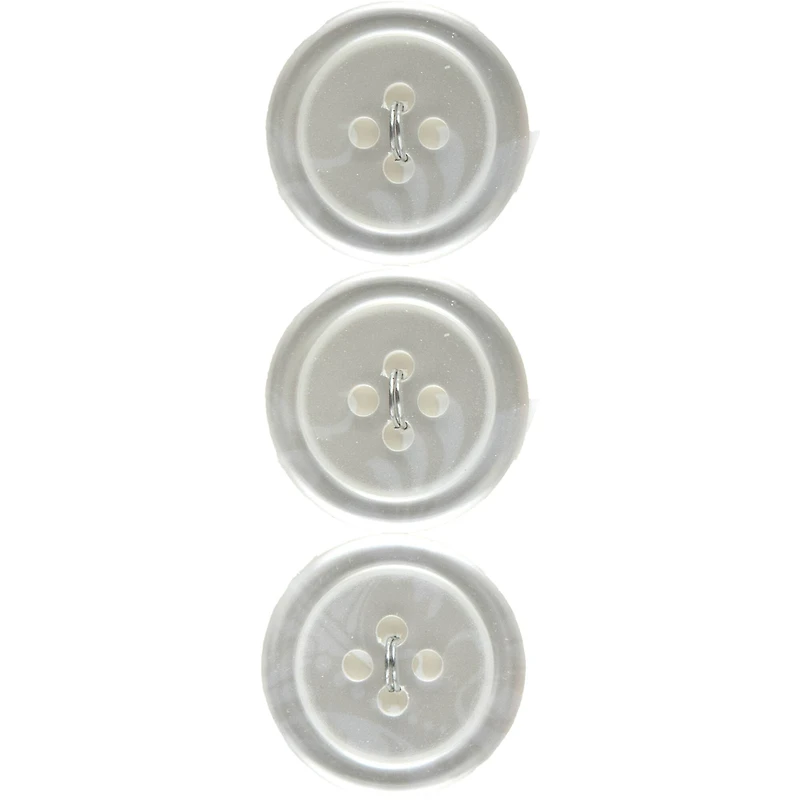 LaMode 3/4" Translucent 4-Hole Buttons, 3ct.