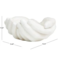 15" White Open Hands Sculpture