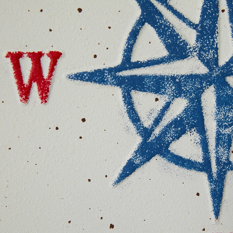 Set of 4 White Metal Coastal Wall Decor, 12" x 12"