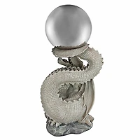 Design Toscano Sir Sagremor's Dragon Sculpture with Gazing Orb