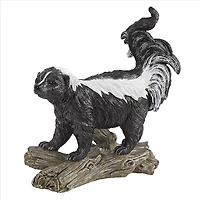 Design Toscano 13" Stinky the Striped Skunk Statue