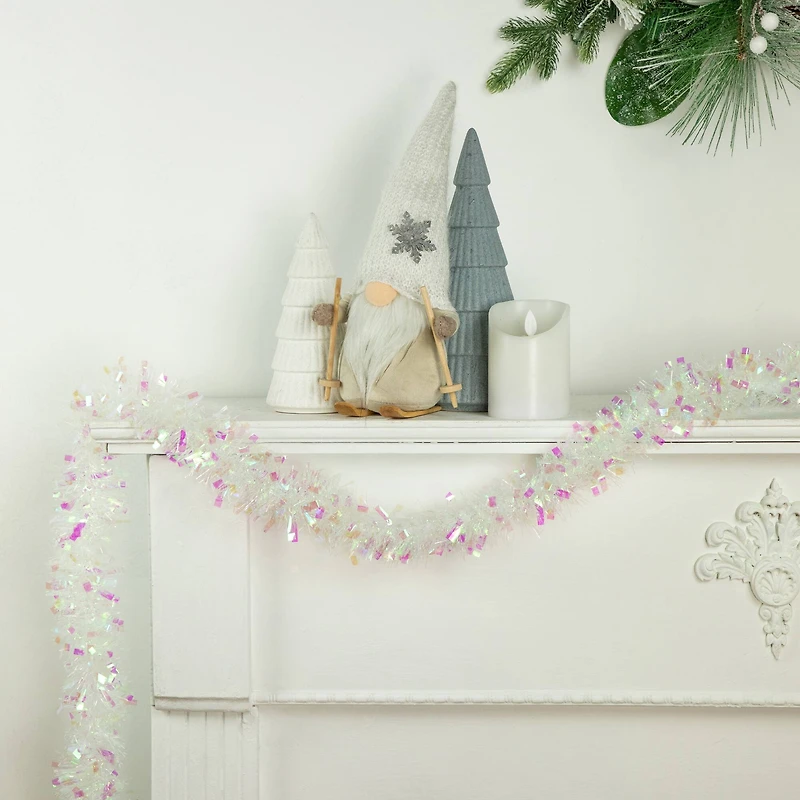 12ft. Iridescent & Starburst Confetti Tinsel Garland