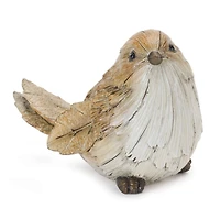 Carved Leaf Bird Figurines Set
