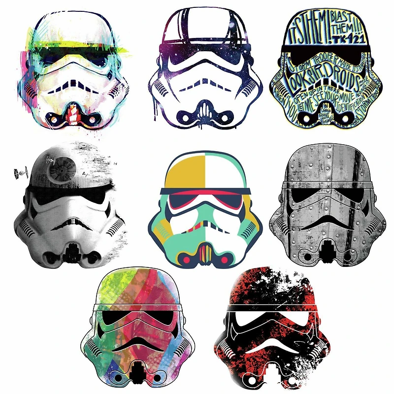 RoomMates Star Wars™ Artistic Stormtrooper Heads Peel & Stick Wall Decals