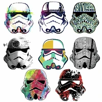 RoomMates Star Wars™ Artistic Stormtrooper Heads Peel & Stick Wall Decals