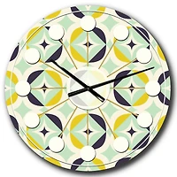Designart 'Diamond Retro V Mid-Century Modern Wall Clock