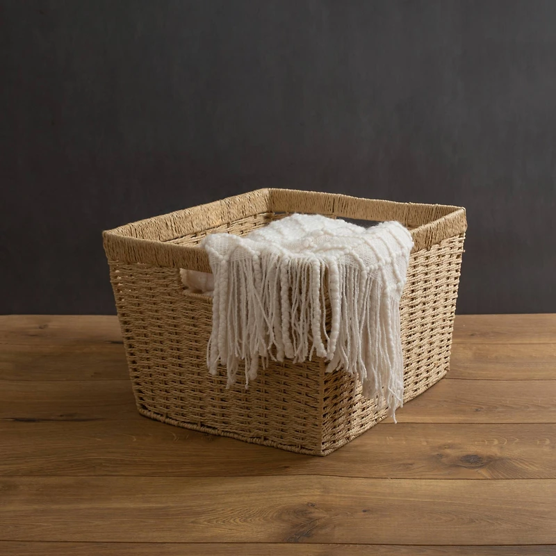 Simplify Large Dutch Weave Storage Basket
