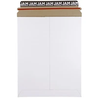 JAM Paper 9.75" x 12.25" White Flat Photo Mailer Peel & Seal Closure Envelopes, 6ct.