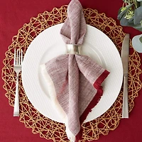 DII® Redwood Tonal Fringe Cloth Dinner Napkins, 6ct.