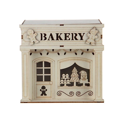 5.5" DIY Villages Bakery LED Wood Décor by Make Market®