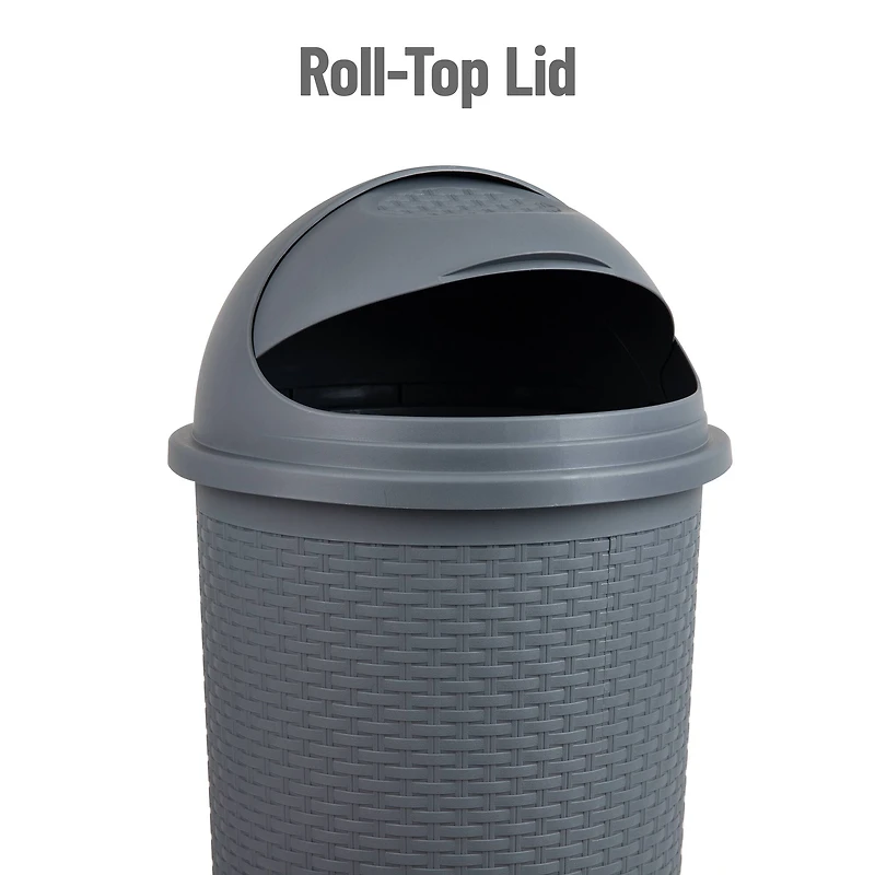 Mind Reader 14.5gal. Roll-Top Kitchen Garbage Can