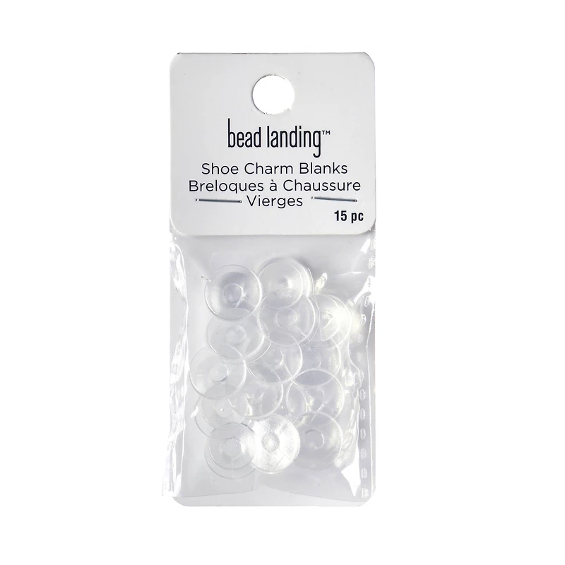 Clear Shoe Charm Blanks, 15ct. by Bead Landing™