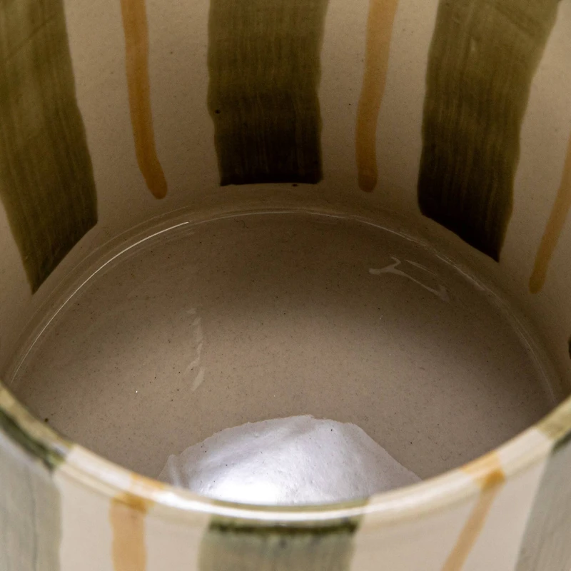 Hello Honey® 5" Striped Stoneware Mug Set