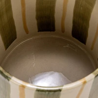 Hello Honey® 5" Striped Stoneware Mug Set