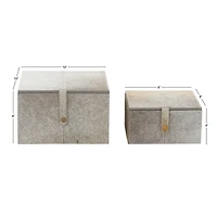 Gray Leather Natural Box Set, 8" & 10"