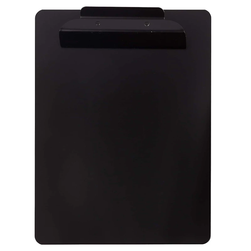 JAM Paper Black Legal Aluminum Premium Clipboard with Hinge
