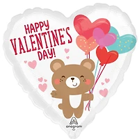 17" Valentine Bear Hug Foil Balloon