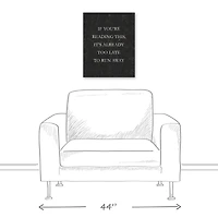It's too Late to Run Away 16" x 20" Canvas Wall Art