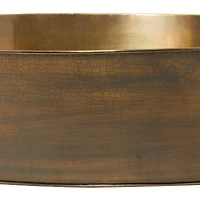 31" Bronze Metal Contemporary Wine Holder Bucket