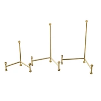 Gold Metal Fixed Easel with Ball Accent Set