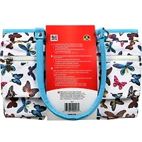 SINGER® Butterfly Print Collapsible Sewing Storage Tote Caddy