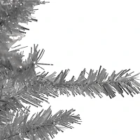9ft. Unlit Silver Tinsel Artificial Christmas Tree