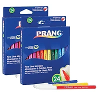 Prang® Classic Art Fine Line Markers, 2 Packs of 24