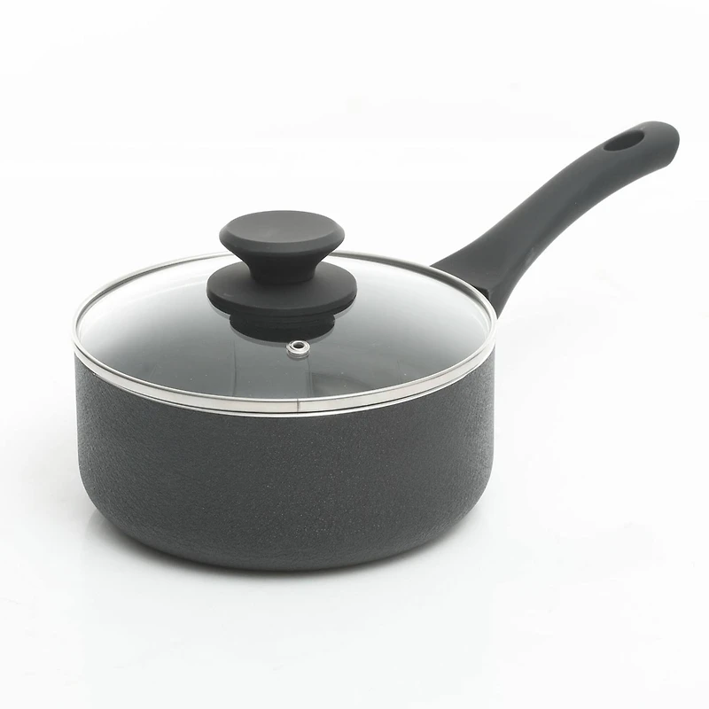 Oster Ashford 10-Piece Black Aluminum Nonstick Cookware Set