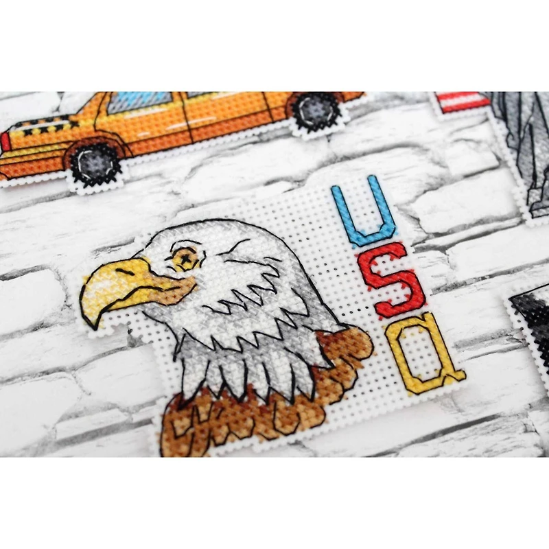 MP Studia America Plastic Canvas Counted Cross Stitch Kit