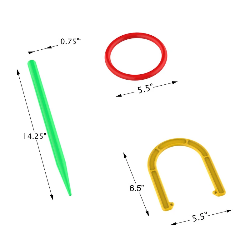Toy Time 2-in-1 Horseshoe & Ring Toss Set