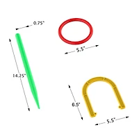 Toy Time 2-in-1 Horseshoe & Ring Toss Set