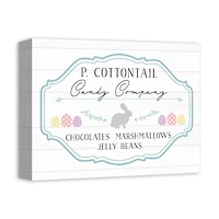 P Cottontail Candy Co 14" x 11' Canvas Wall Art