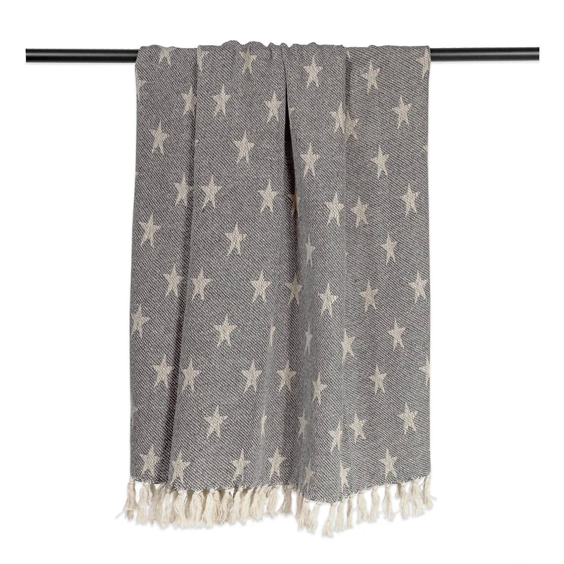 DII® Gray Stars Throw