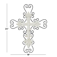 White Traditional Crosses, 18" x 1" x 24"