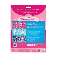 OOLY Scratch & Shine Glorious Garden Foil Scratch Art Kit