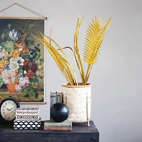 Hello Honey® Natural Woven Bamboo Baskets with Legs Set